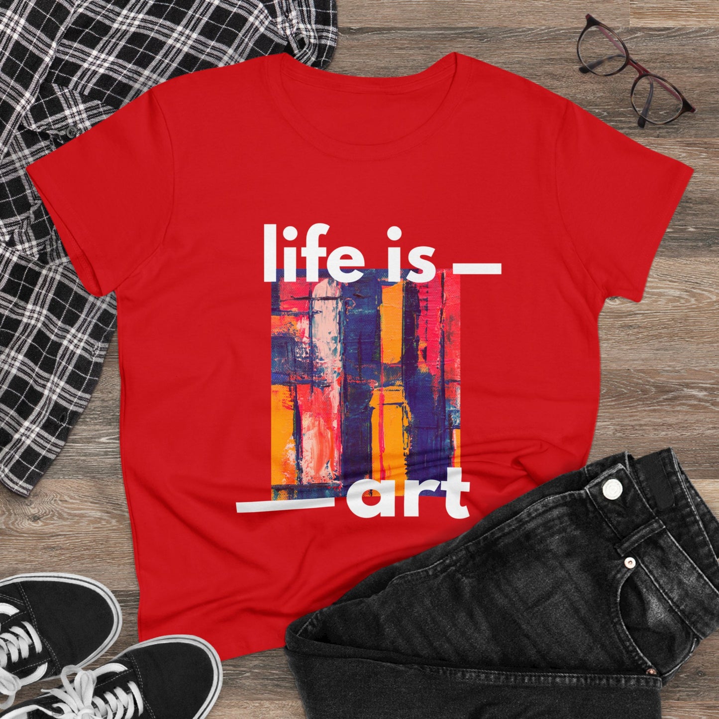 T shirt Life is art Graphic