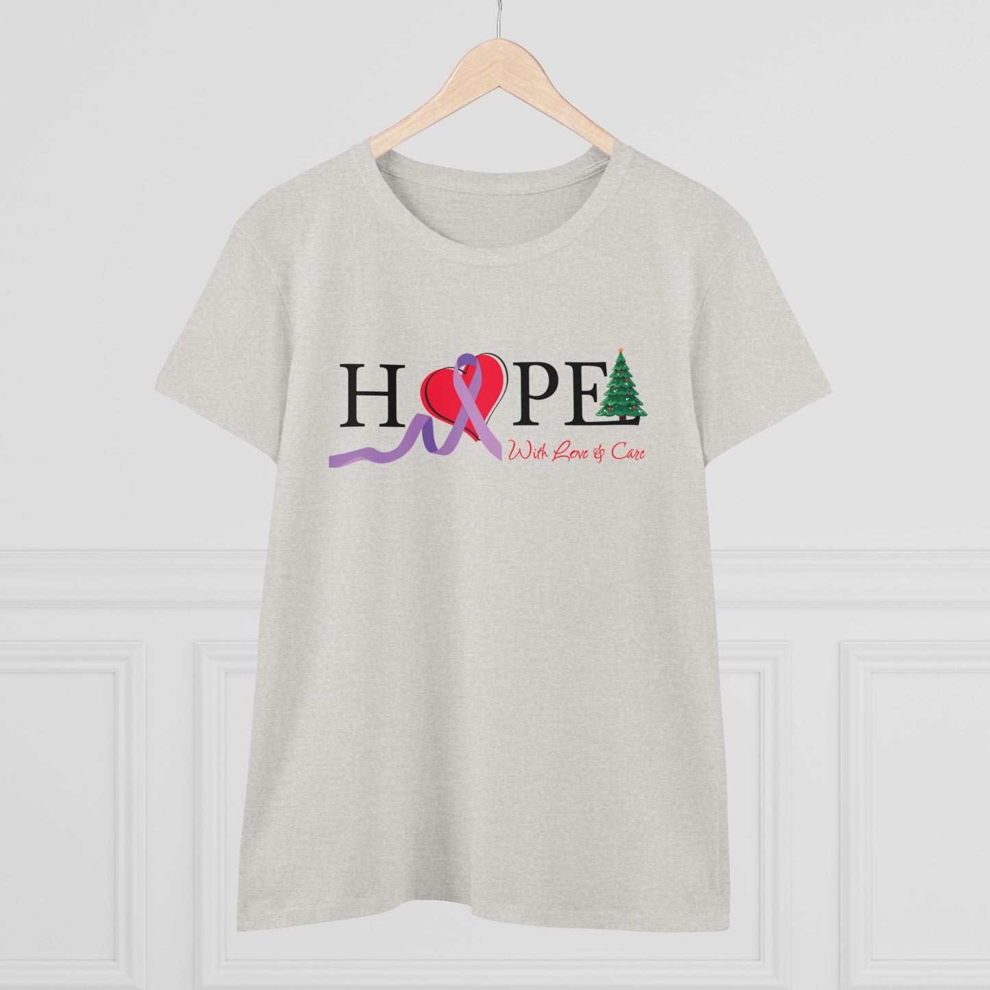 Hope Cancer Awareness Christmas T-Shirt