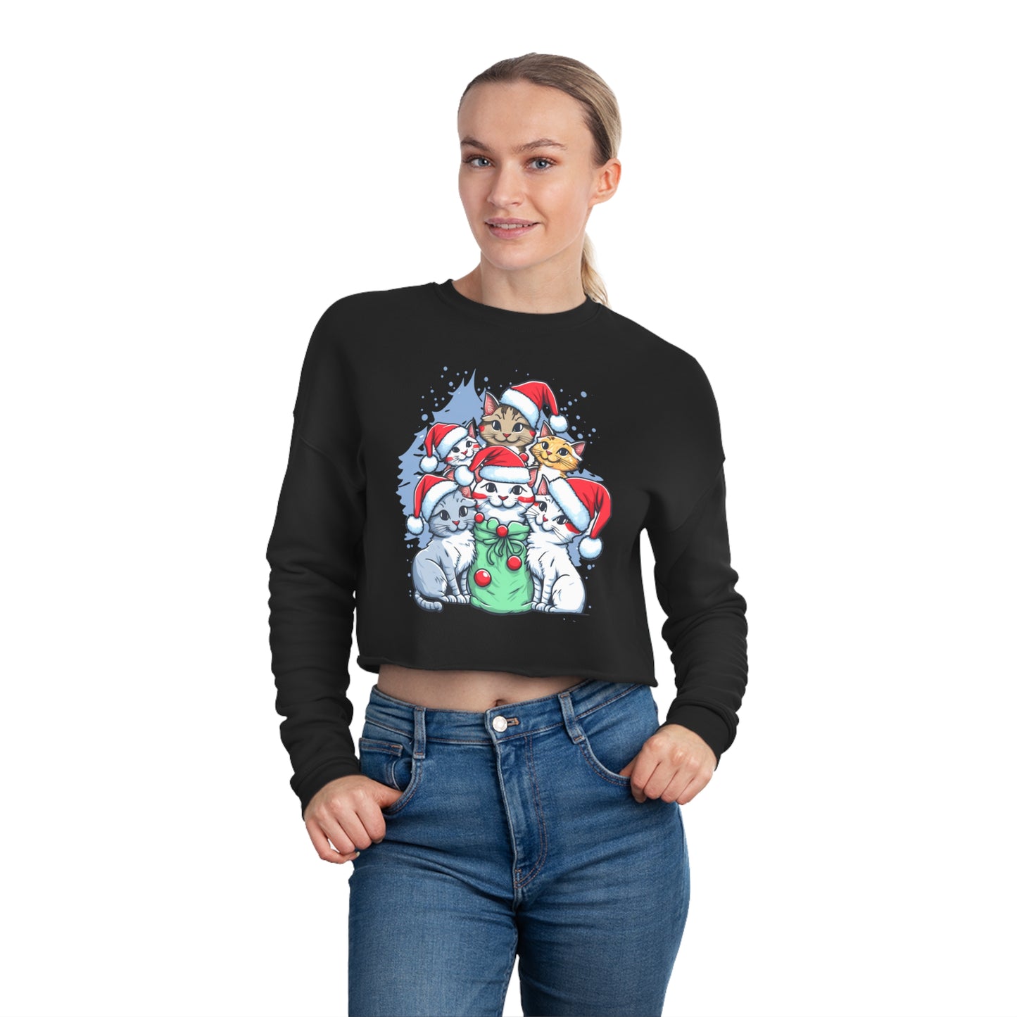 Christmas Women's Cropped Sweatshirt