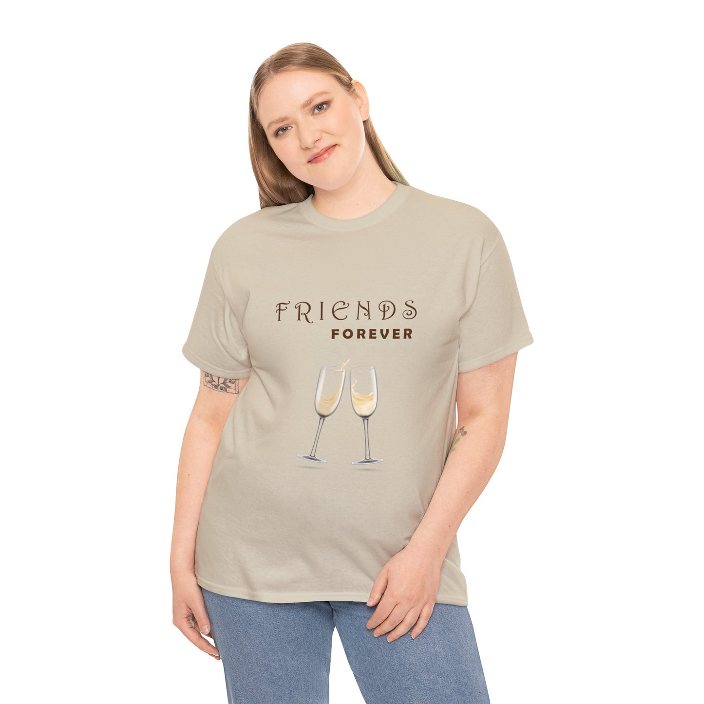 Friends Forever Graphic Heavy Cotton Tee