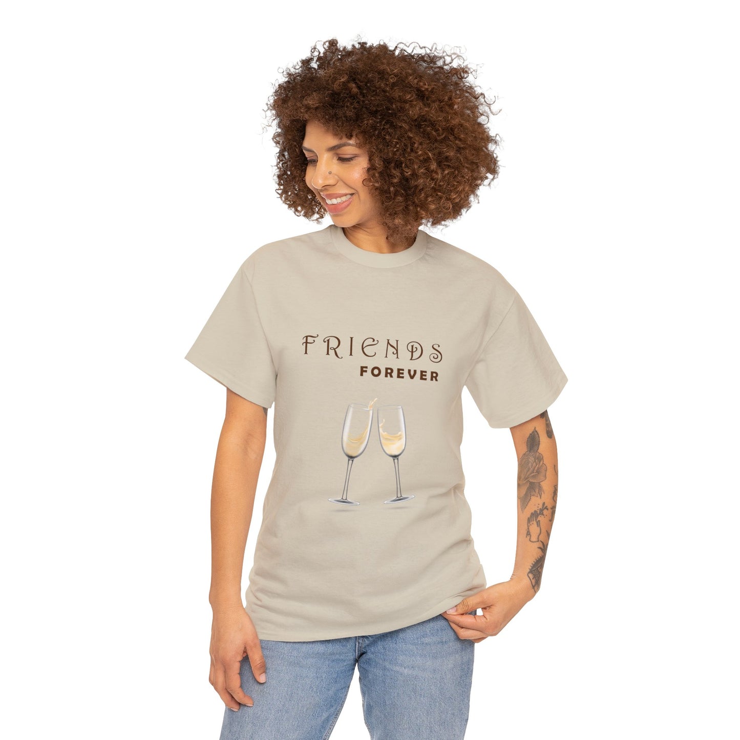 Friends Forever Graphic Heavy Cotton Tee