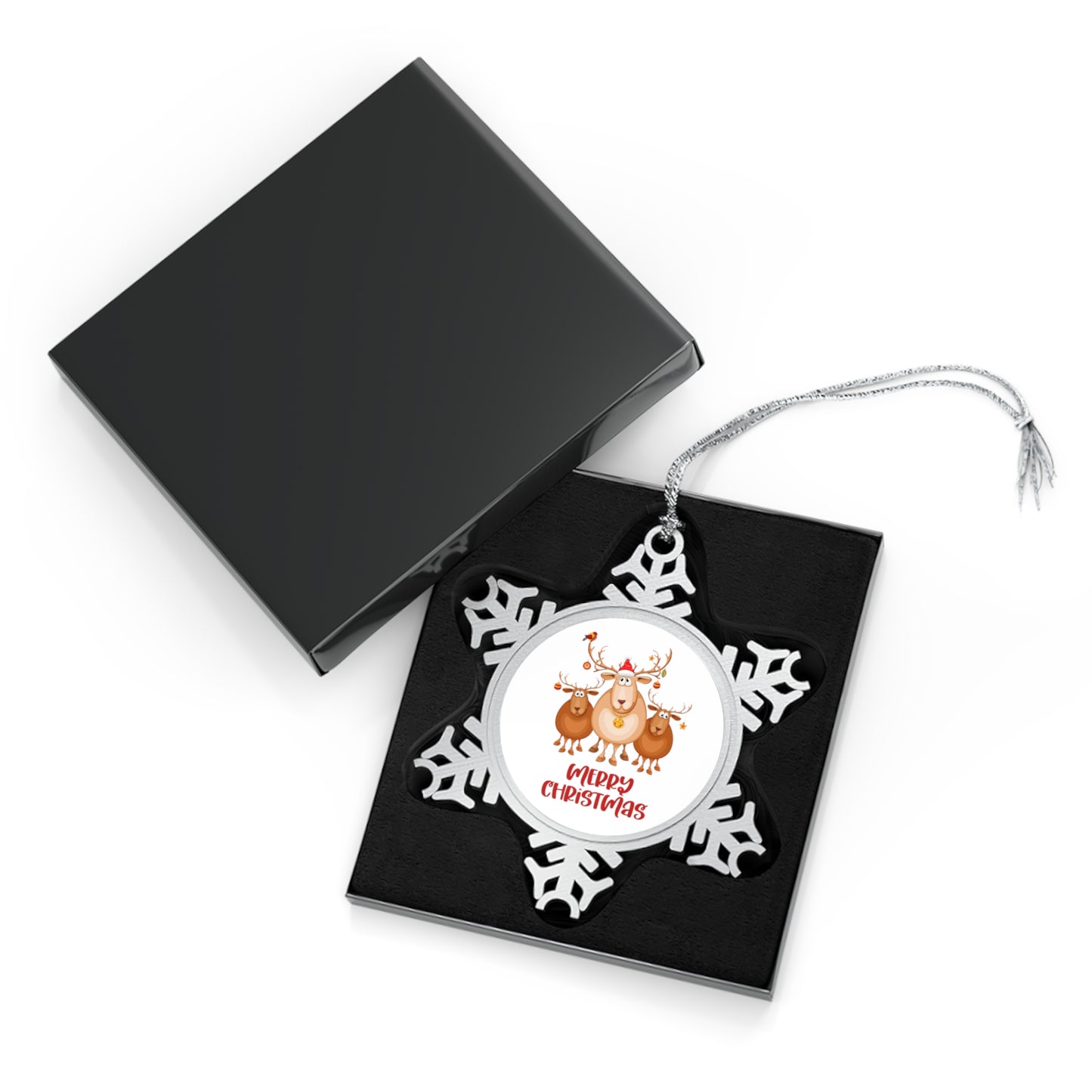 Christmas Ornament Pewter Snowflake