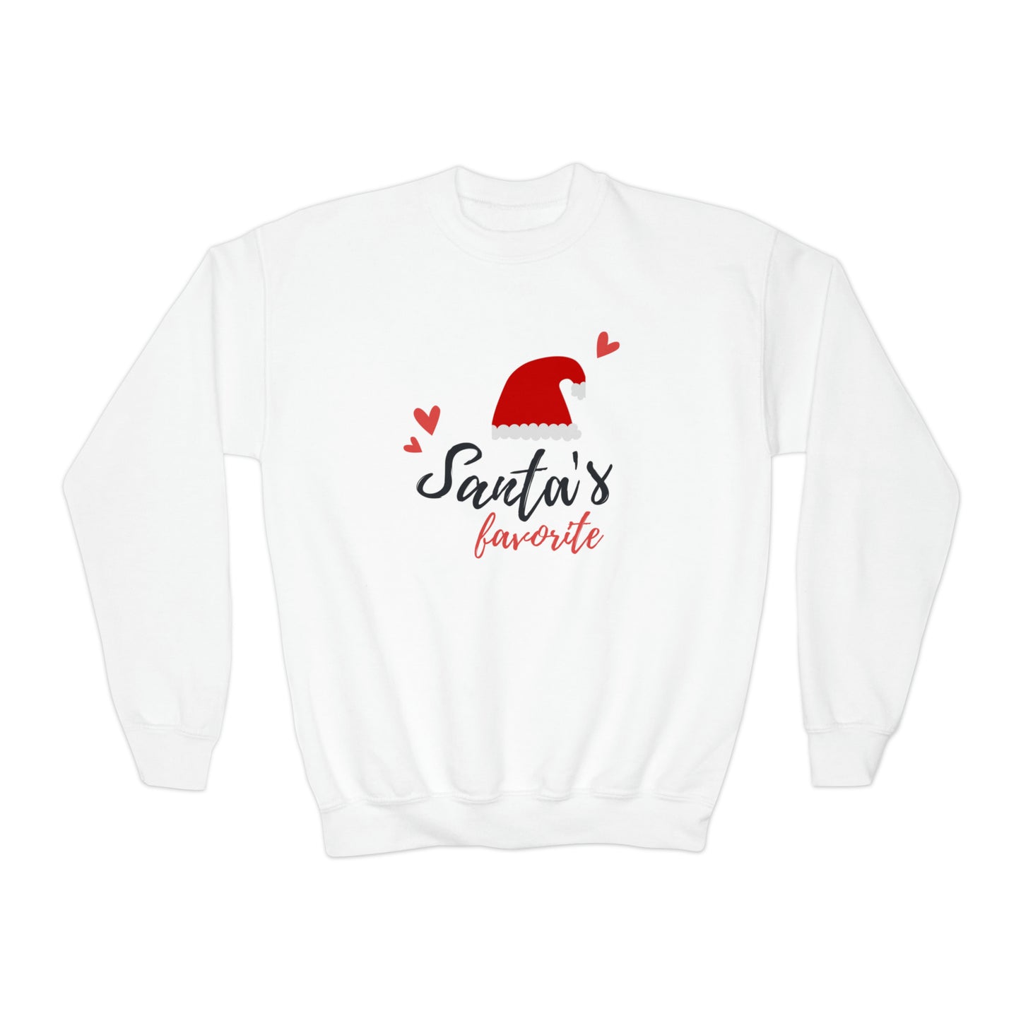 Santa's Favorite Christmas Graphic Crewneck Sweatshirt