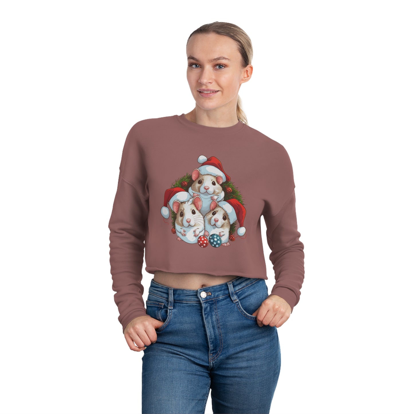 Christmas Sweatshirt Graphic Cropped