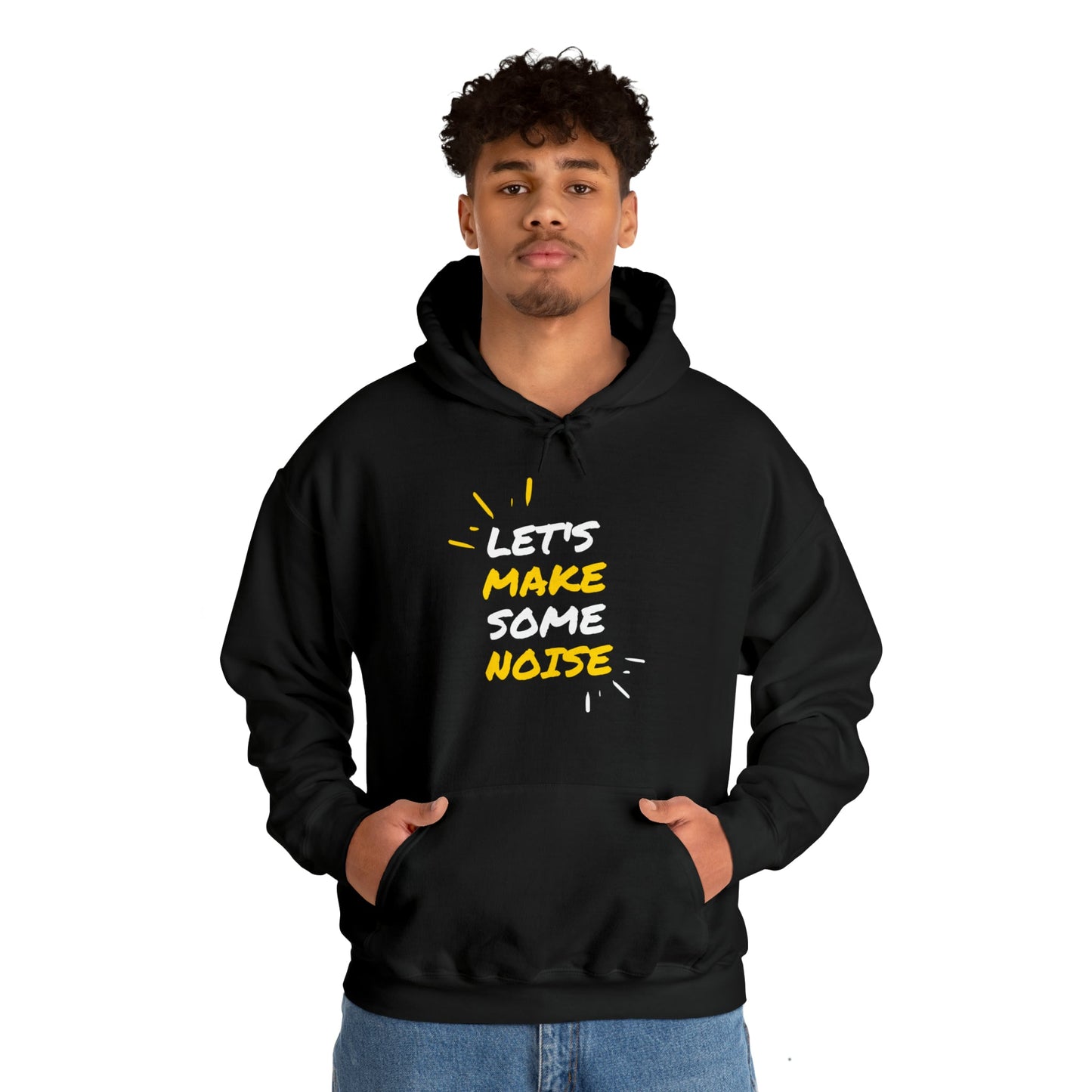 Graphic Typography Heavy Blend™ Hooded Sweatshirt