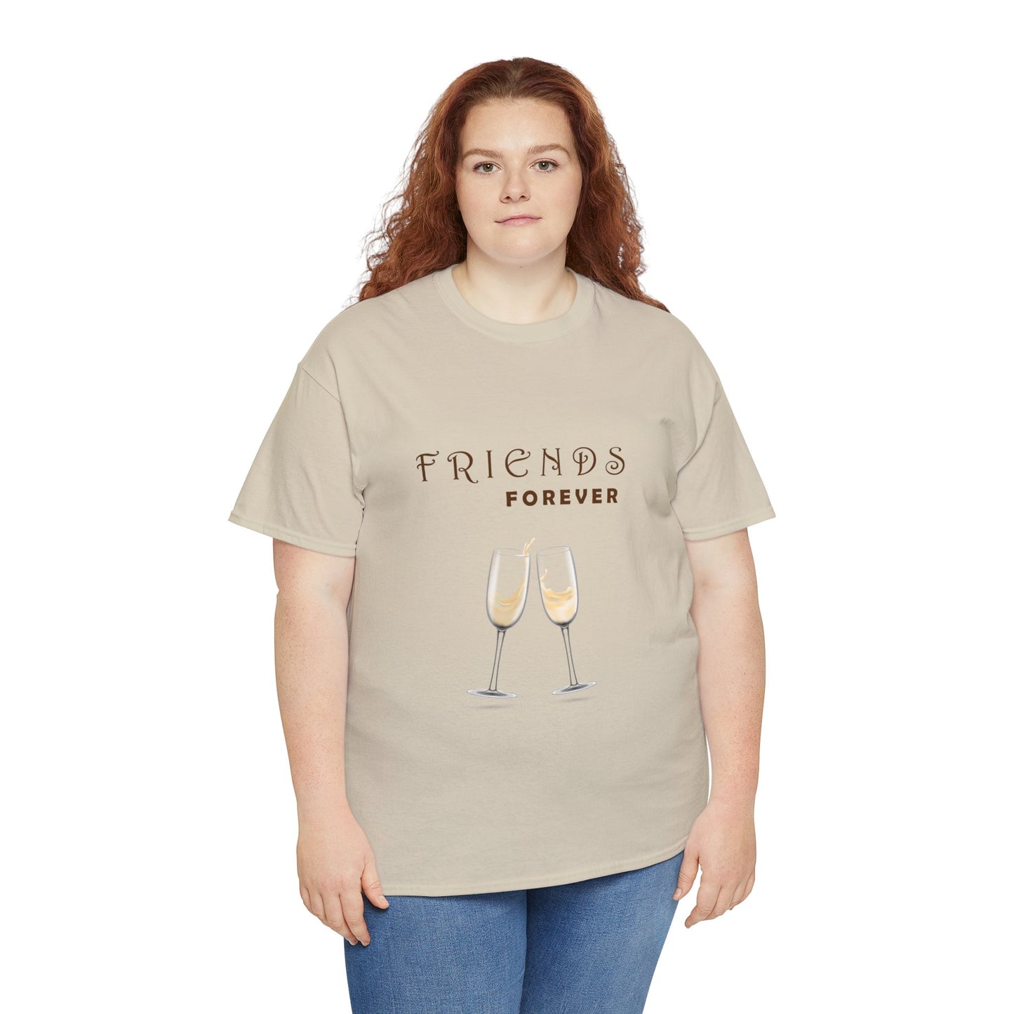 Friends Forever Graphic Heavy Cotton Tee