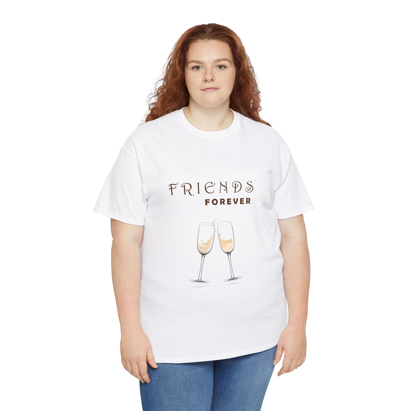 Friends Forever Graphic Heavy Cotton Tee