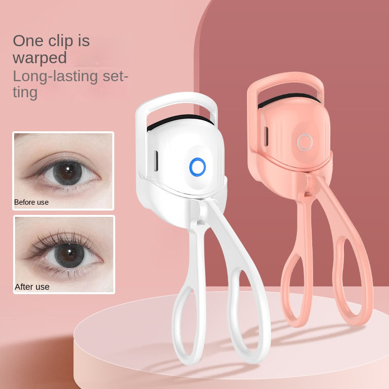 Eyelash Curler Portable Electric Heated Comb Eye Lash Long Lasting Eyelashes Curls Thermal Eyelash Curler Makeup Tools Heated Eyelash Curlers,Rechargeable Electric Eyelash Curler,Handheld Eyelash Heat