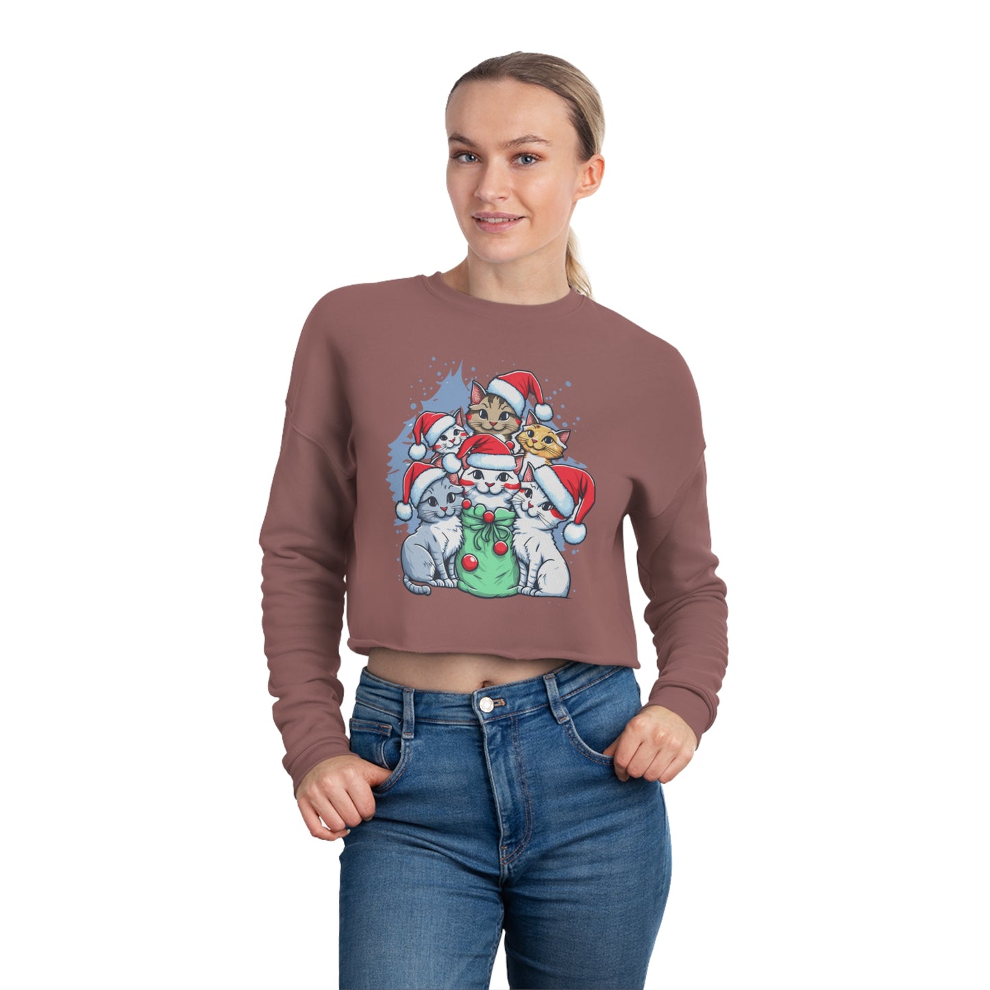 Christmas Women's Cropped Sweatshirt