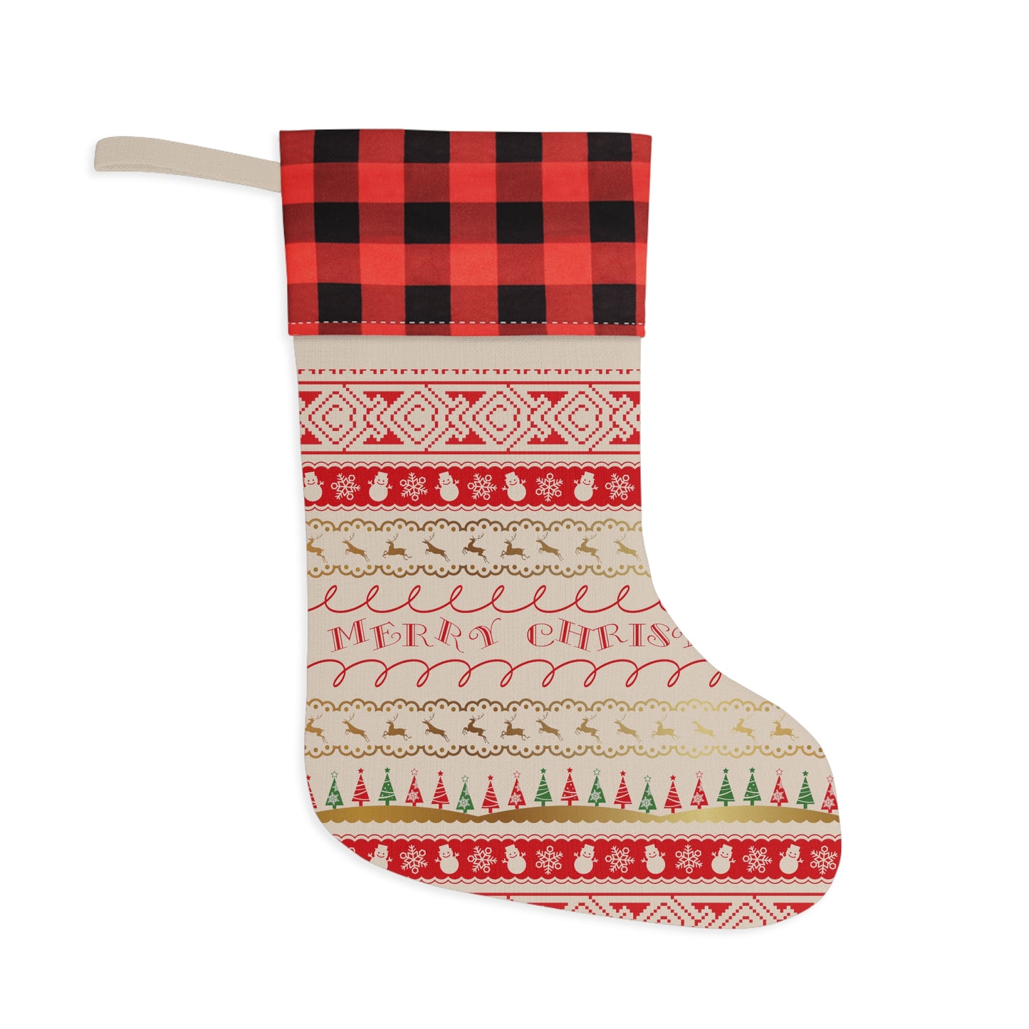 Colourful Christmas Santa Gift Stocking