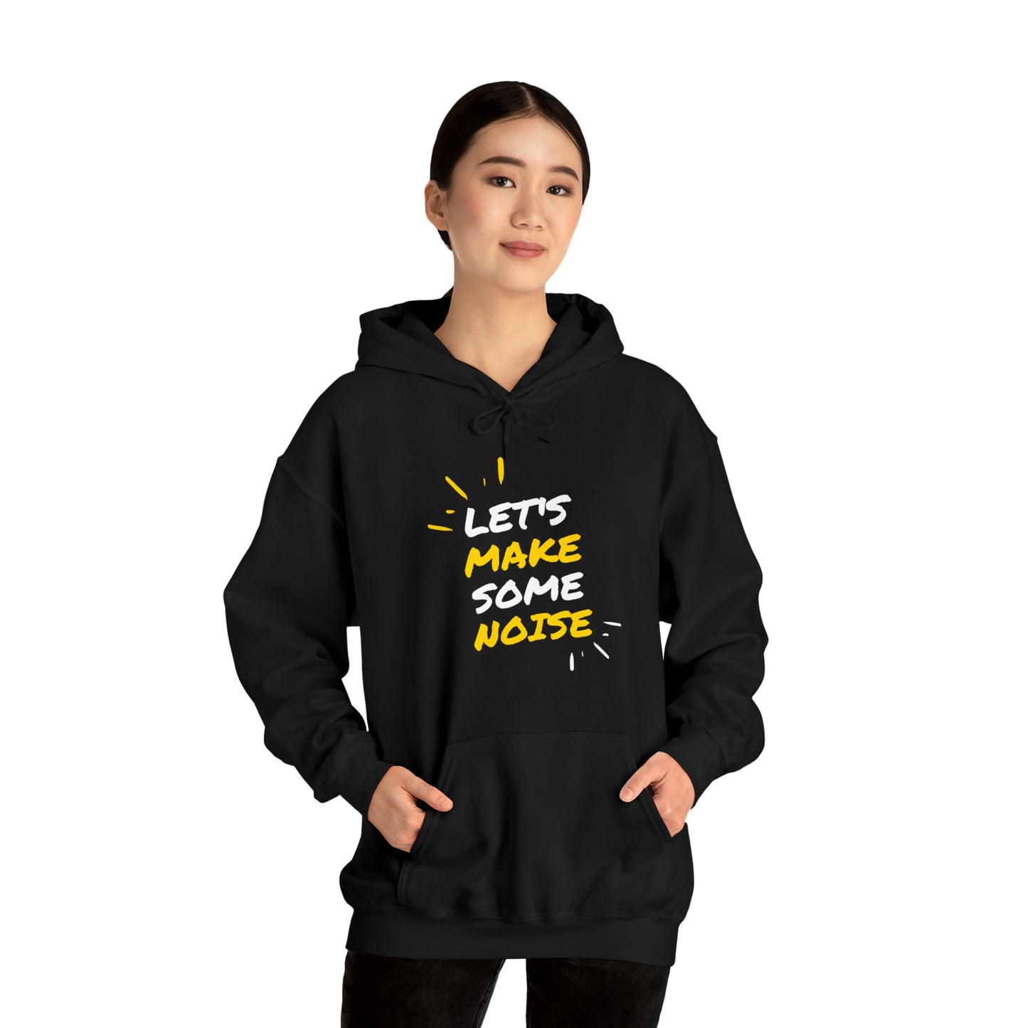 Graphic Typography Heavy Blend™ Hooded Sweatshirt