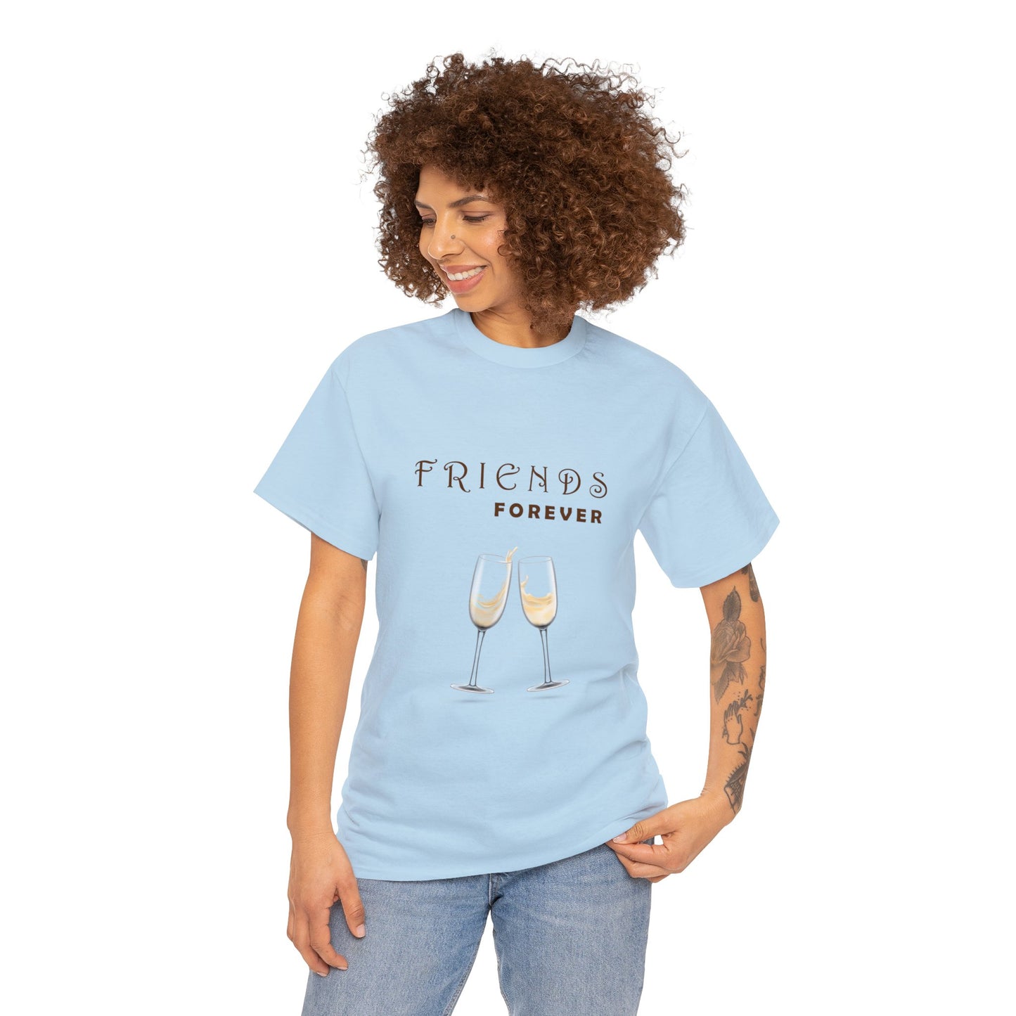 Friends Forever Graphic Heavy Cotton Tee