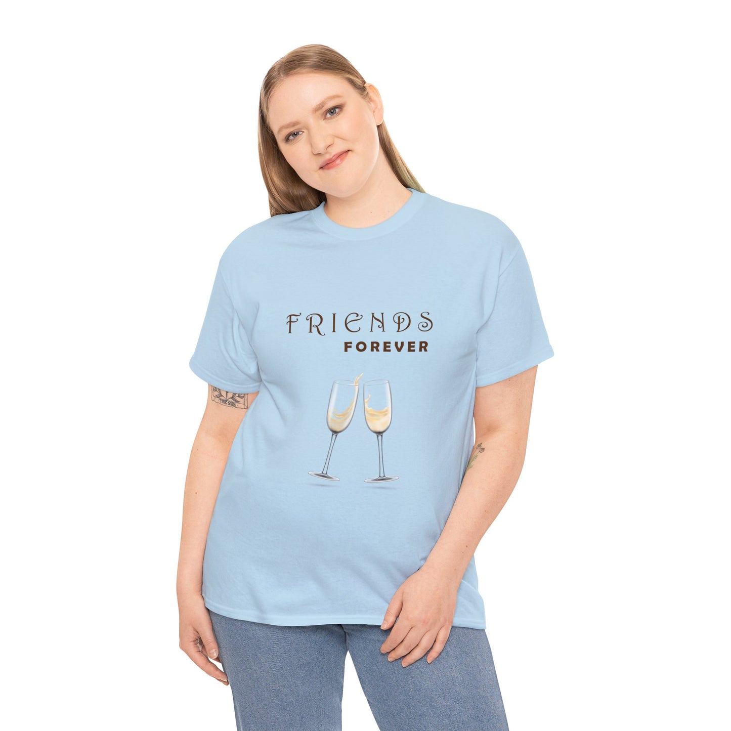 Friends Forever Graphic Heavy Cotton Tee