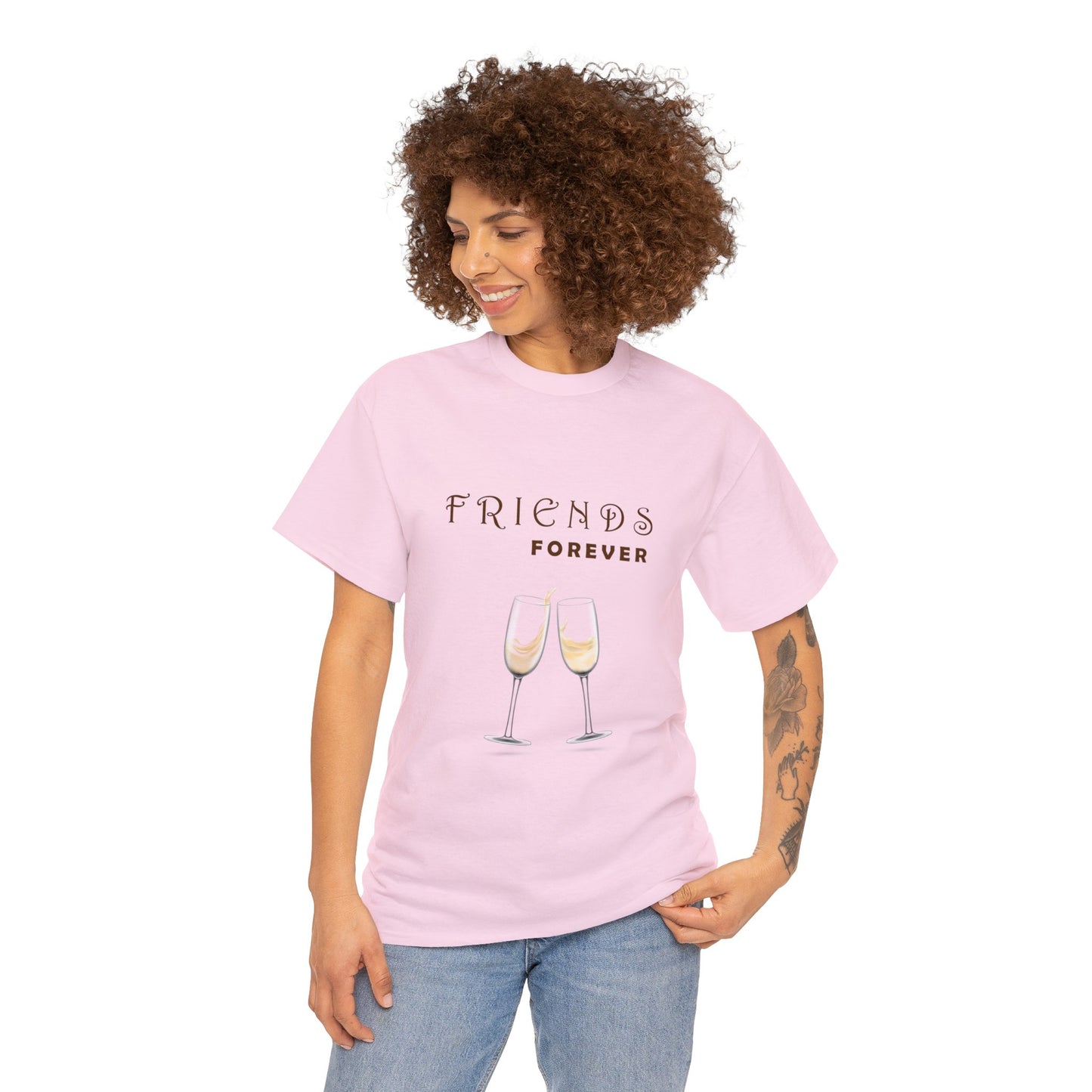 Friends Forever Graphic Heavy Cotton Tee