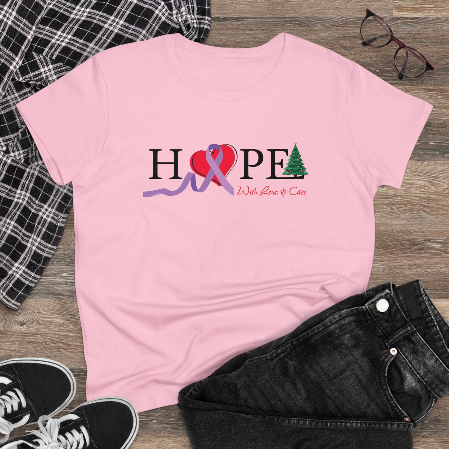 Hope Cancer Awareness Christmas T-Shirt