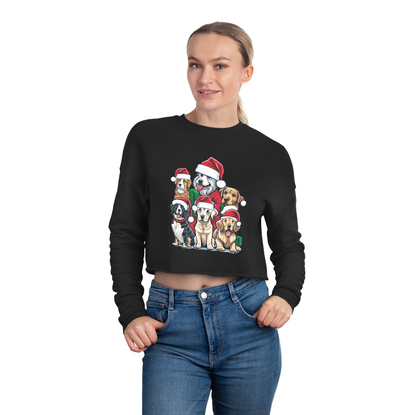 Christmas Sweatshirt Graphic Cropped