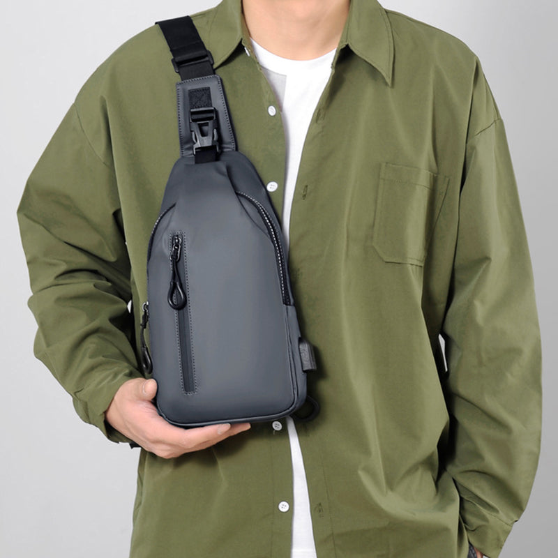 Backpack Black Sling Crossbody  Shoulder Bag For Men Chest Bag