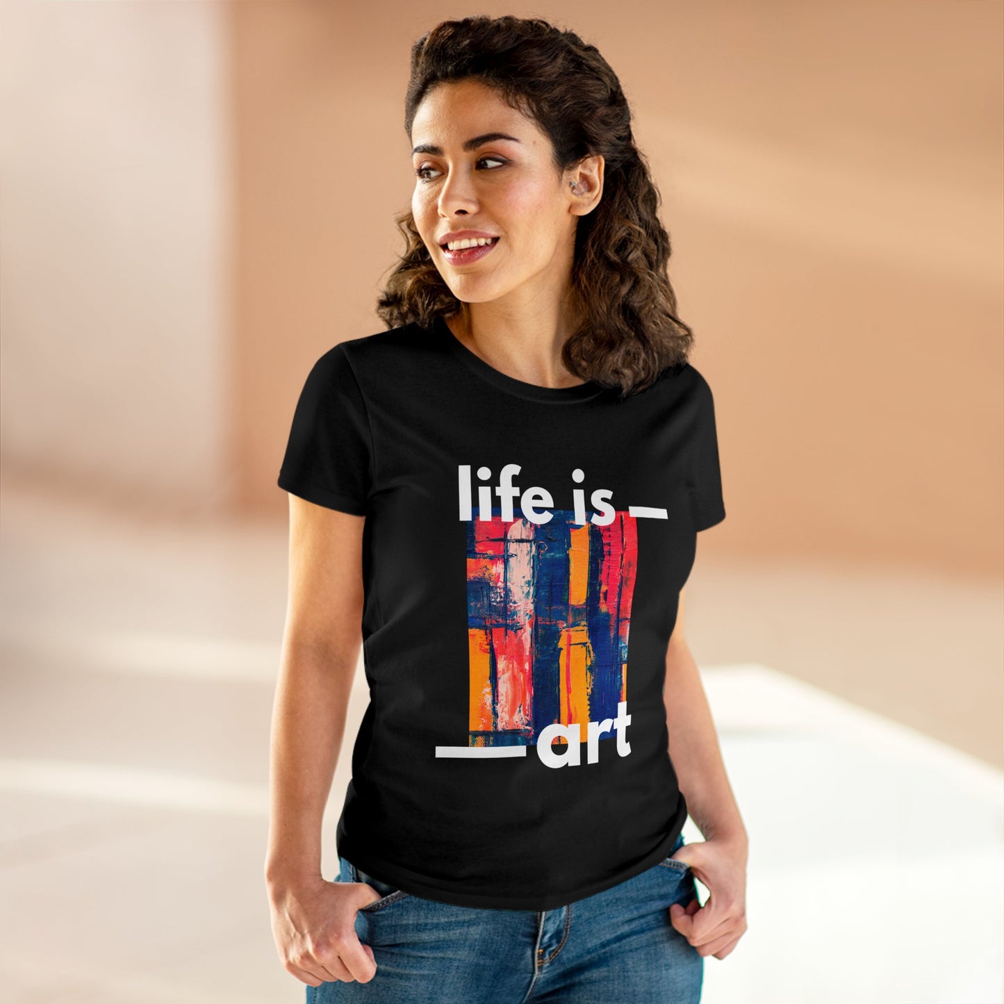 T shirt Life is art Graphic