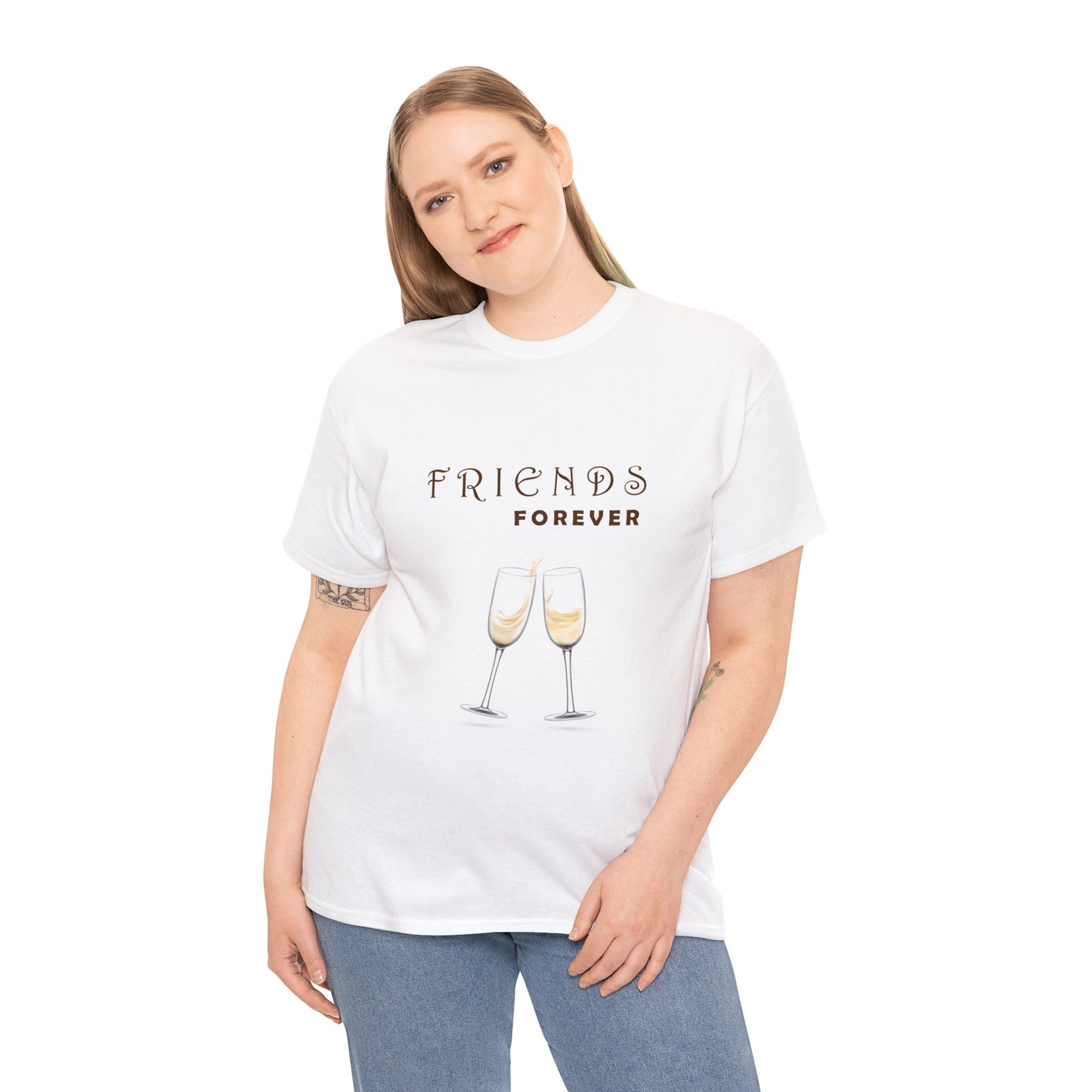 Friends Forever Graphic Heavy Cotton Tee