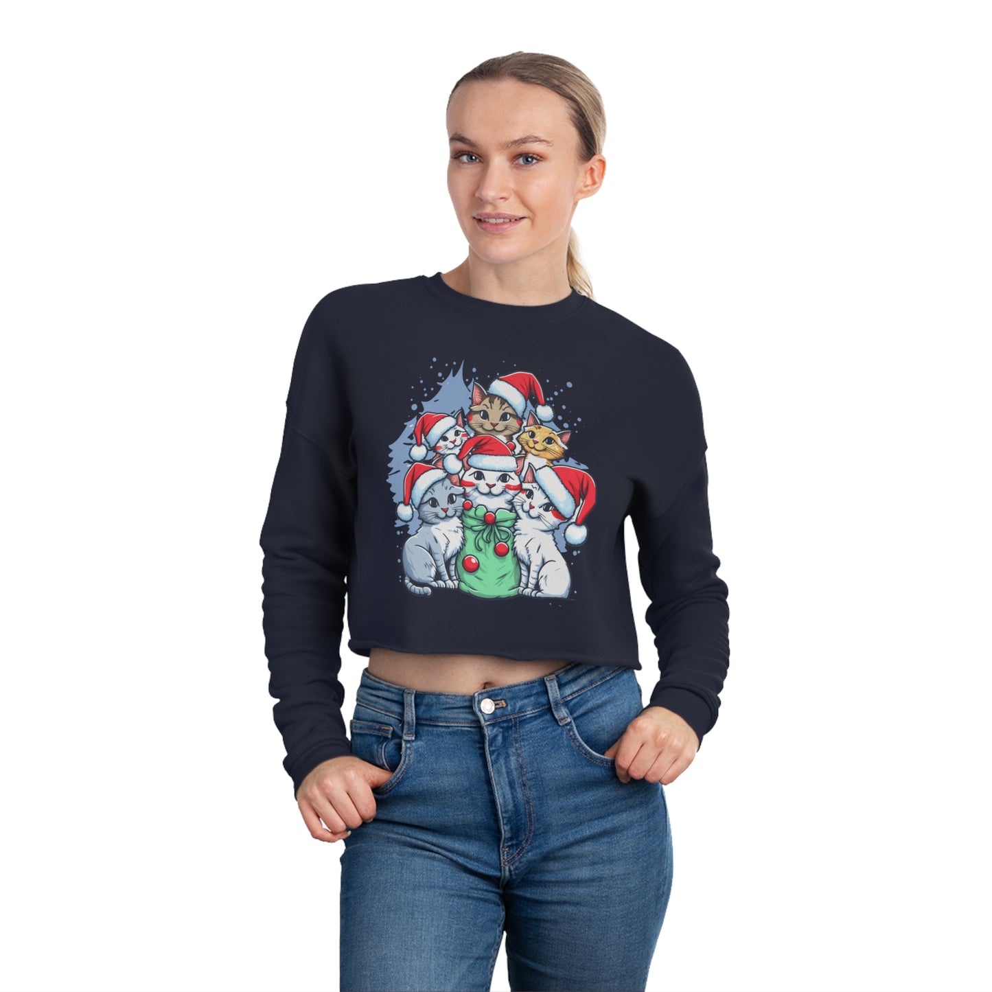 Christmas Women's Cropped Sweatshirt