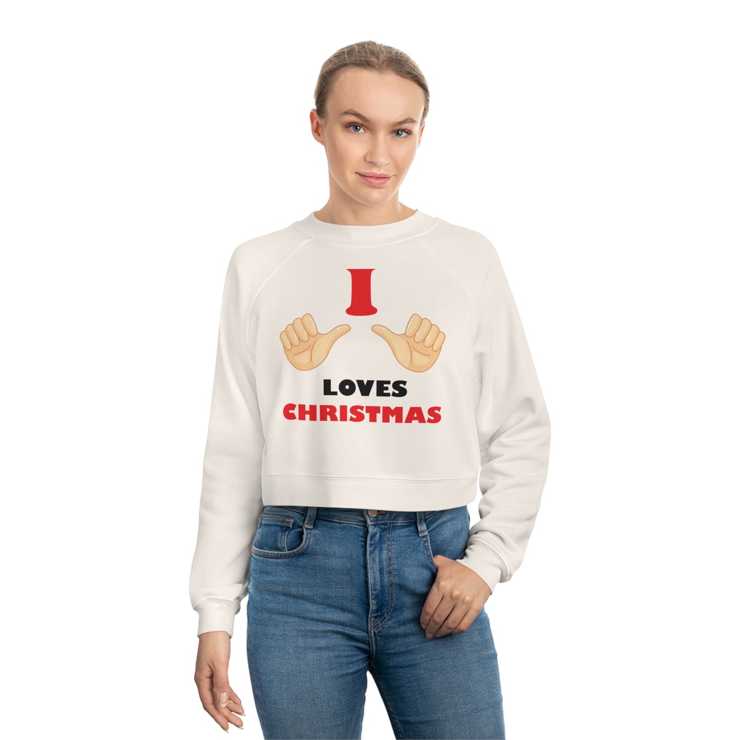 Christmas Women's Cropped Pullover