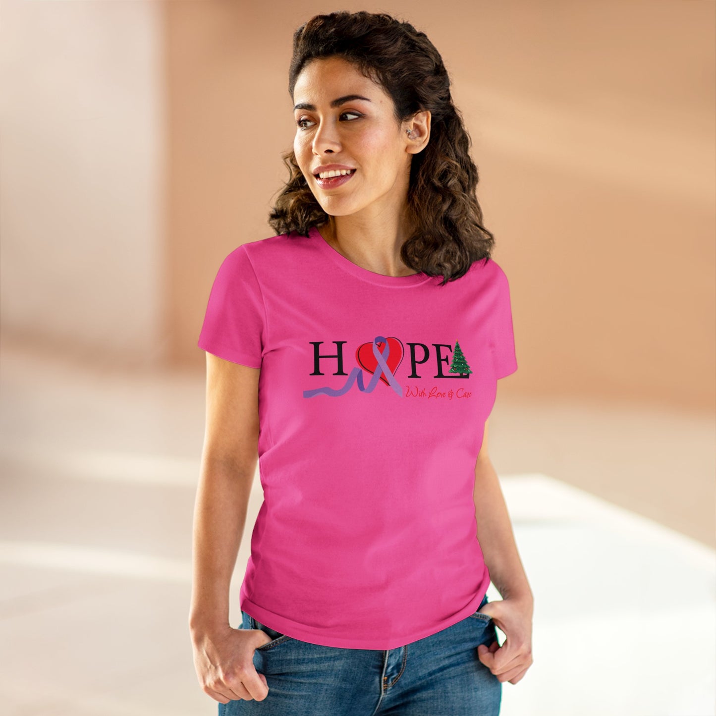 Hope Cancer Awareness Christmas T-Shirt