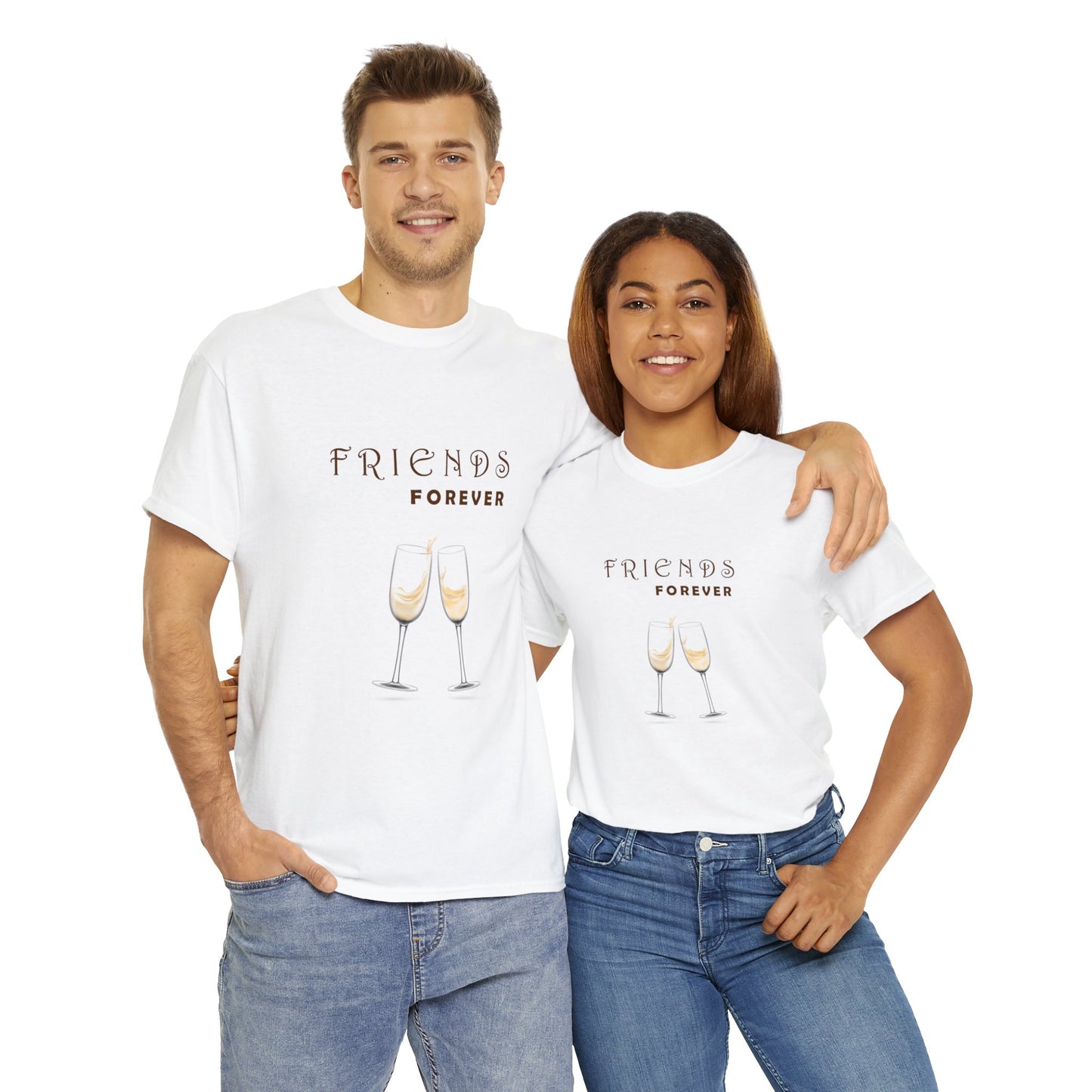 Friends Forever Graphic Heavy Cotton Tee