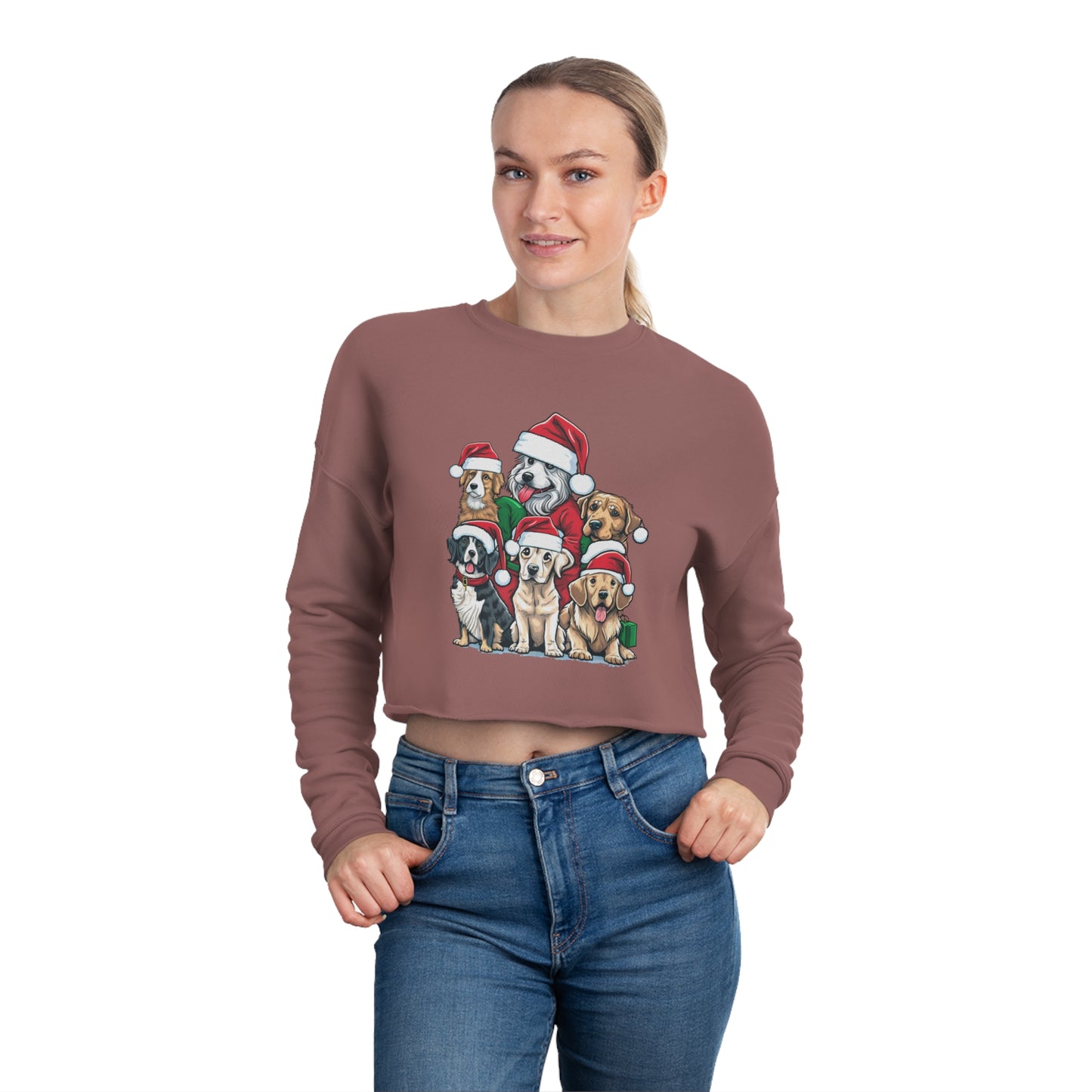 Christmas Sweatshirt Graphic Cropped