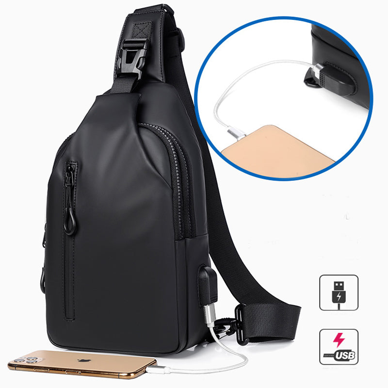 Backpack Black Sling Crossbody  Shoulder Bag For Men Chest Bag