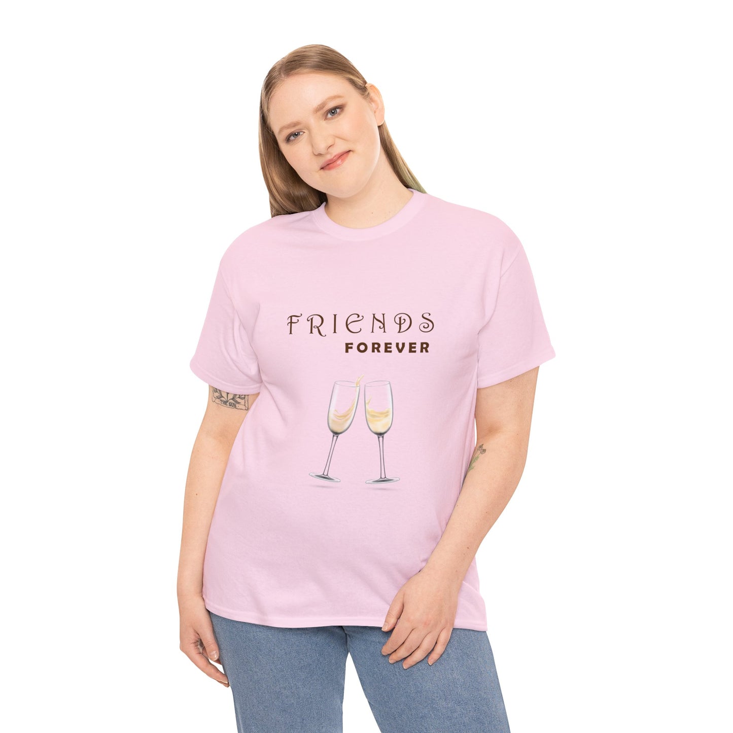 Friends Forever Graphic Heavy Cotton Tee