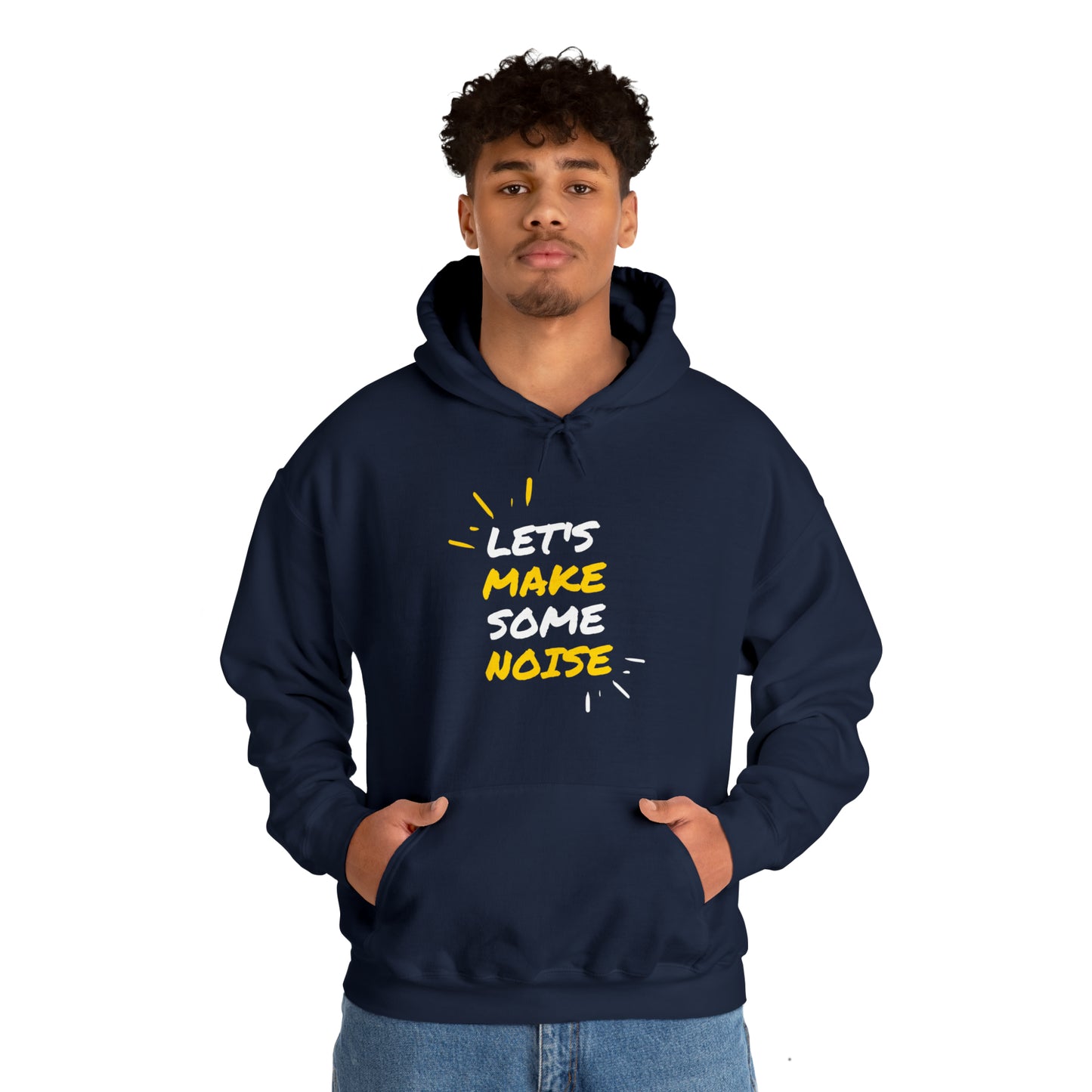 Graphic Typography Heavy Blend™ Hooded Sweatshirt