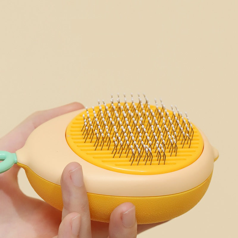 Cat Comb Portable Massage Brush One-Button Remove Floating Hair Scraper Cats Dogs Pet Self Cleaning Tool Accessories