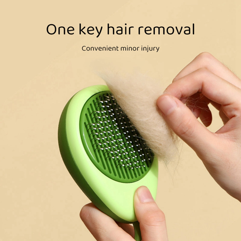 Cat Comb Portable Massage Brush One-Button Remove Floating Hair Scraper Cats Dogs Pet Self Cleaning Tool Accessories