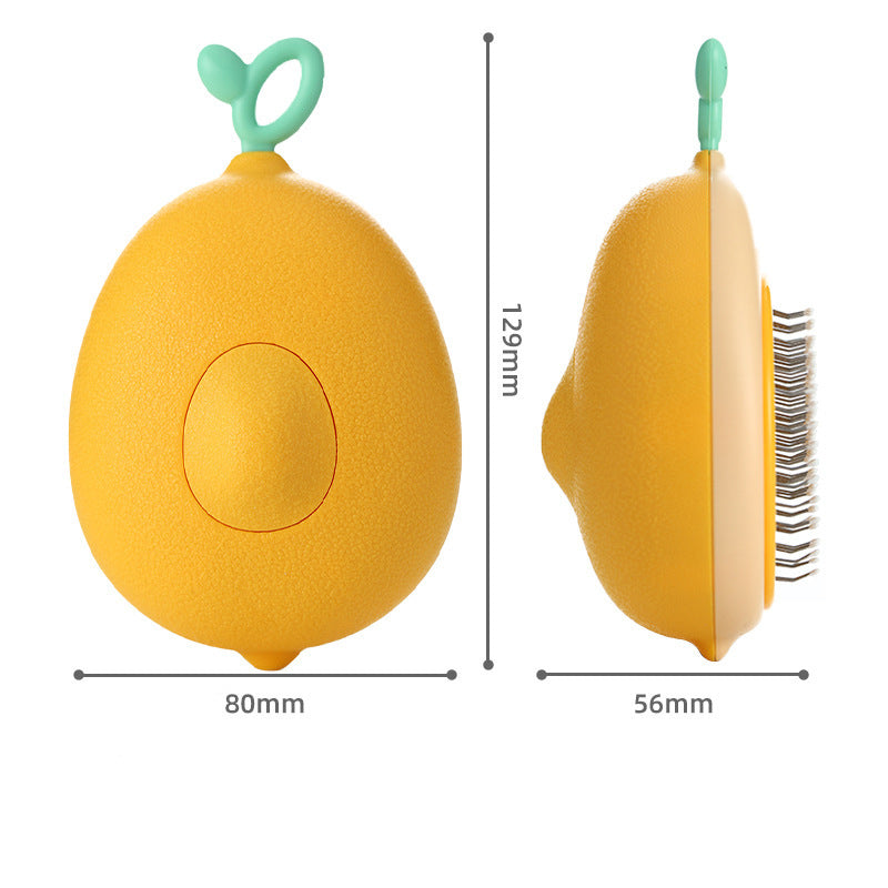 Cat Comb Portable Massage Brush One-Button Remove Floating Hair Scraper Cats Dogs Pet Self Cleaning Tool Accessories