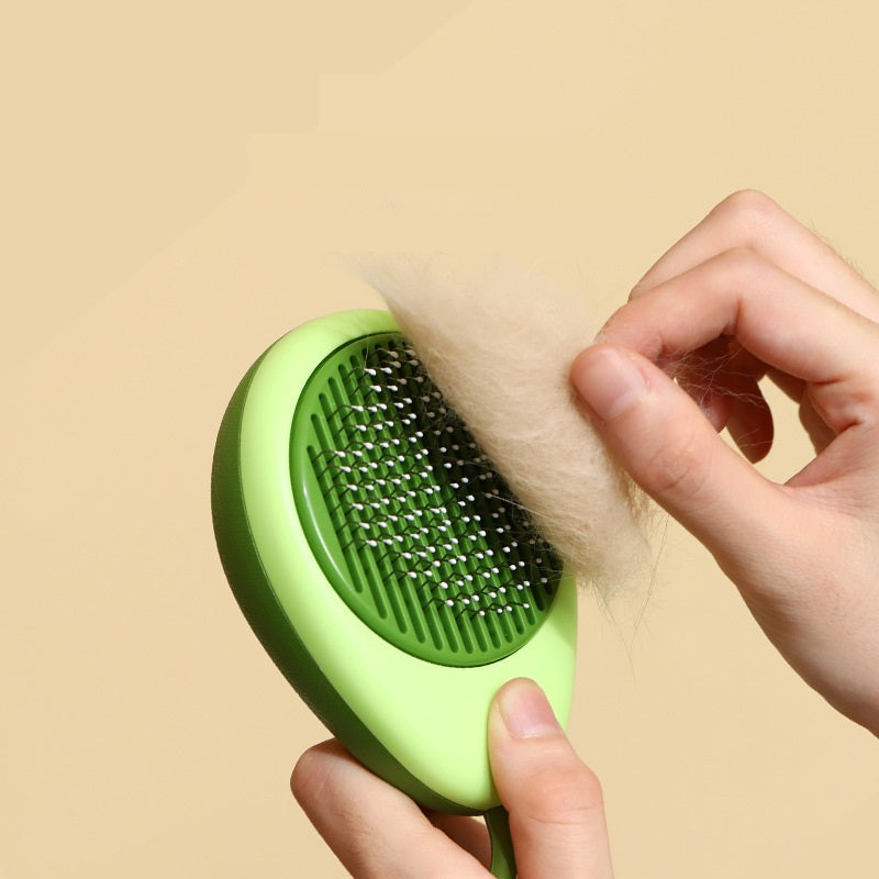 Cat Comb Portable Massage Brush One-Button Remove Floating Hair Scraper Cats Dogs Pet Self Cleaning Tool Accessories