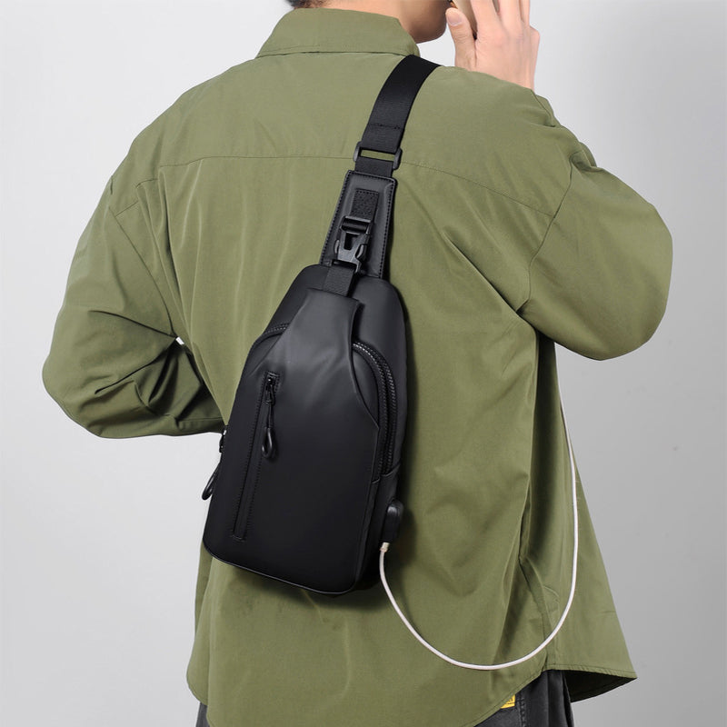 Backpack Black Sling Crossbody  Shoulder Bag For Men Chest Bag