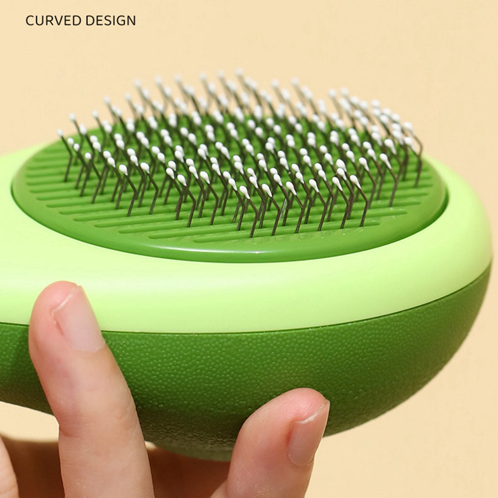 Cat Comb Portable Massage Brush One-Button Remove Floating Hair Scraper Cats Dogs Pet Self Cleaning Tool Accessories